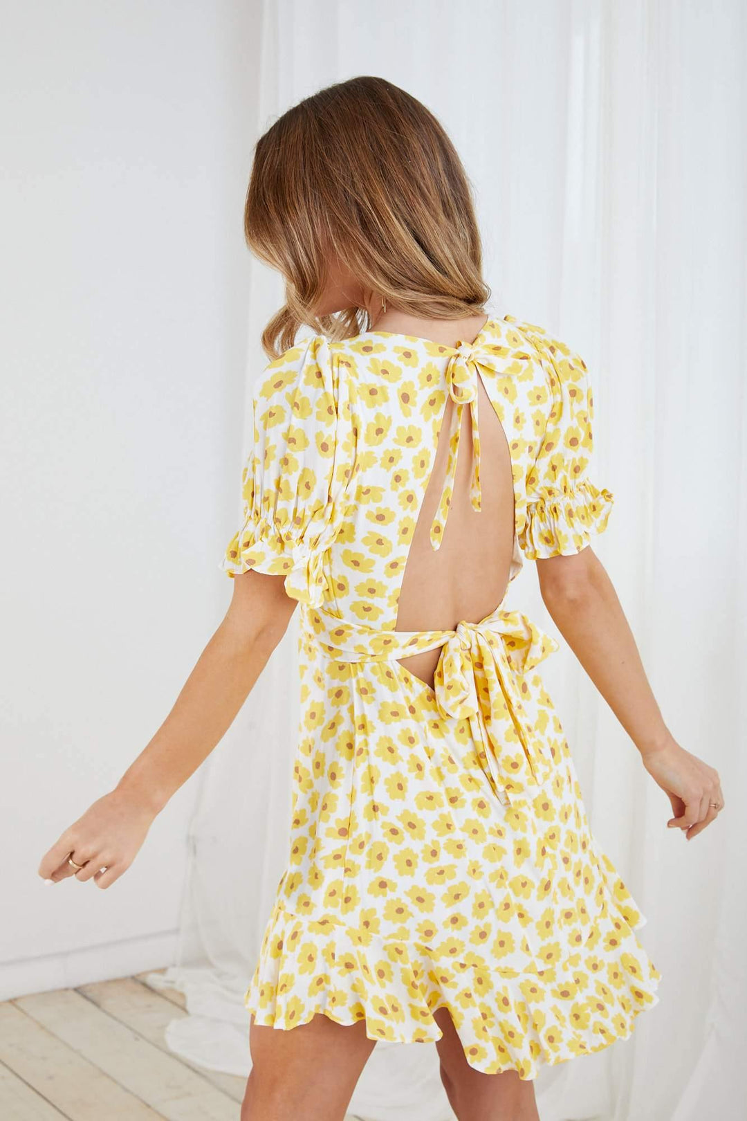 Here Comes The Sun Mini Dress - Yellow Dresses