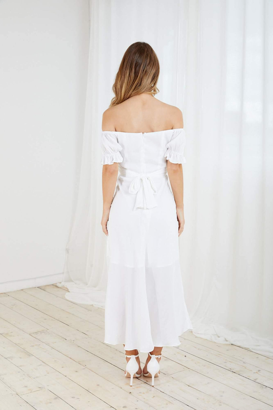 Nights In Paris Maxi Dress - White Dresses
